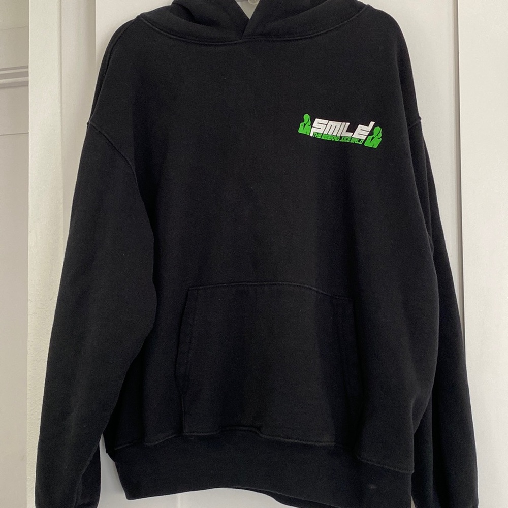 Juice WRLD x Vlone x XO Weeknd Black Double Agent Hoodie - Picture 1 of 5